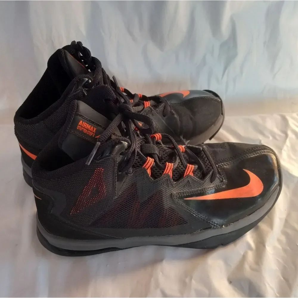 Nike Air Max Shutter Step 2 653754 003 Black & Orange Kids Size 5Y - Picture 4 of 10